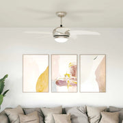Ventilatore da soffitto con luce e telecomando Ø 110 cm 42035651
