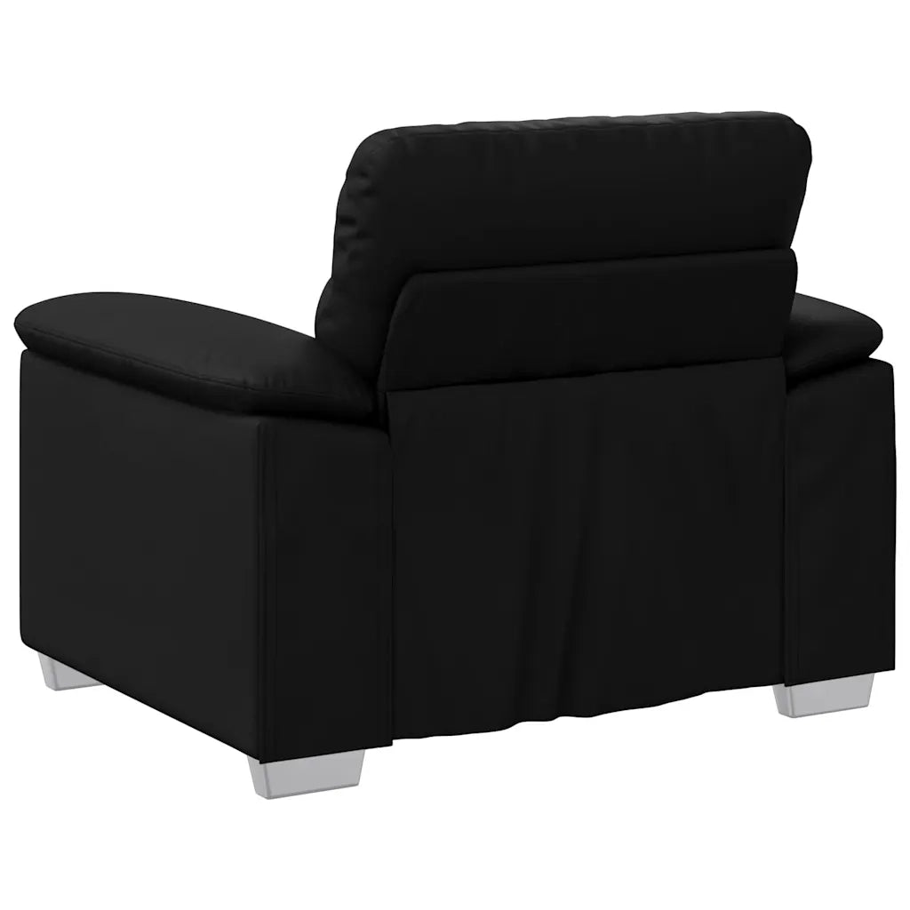 Divano Sedia-Poltrona Nera 100x81x84 cm in Similpelle