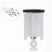 Trade Shop - Tappo Lavandino Bagno Lavabo Bidet Universale 40 Mm Con Motivo Pesciolini 87271 -