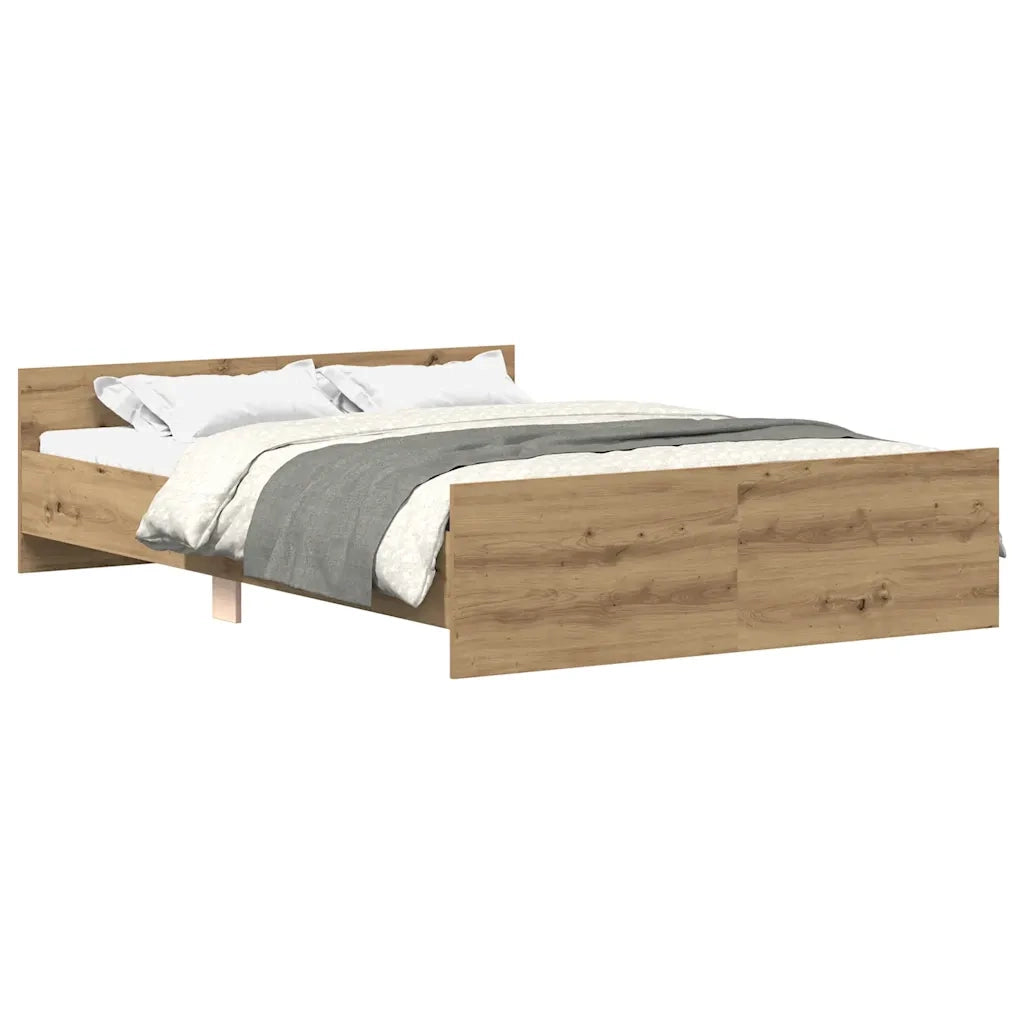 Giroletto senza Materasso-Struttura Letto Rovere Artigianale 140x190cm 236297