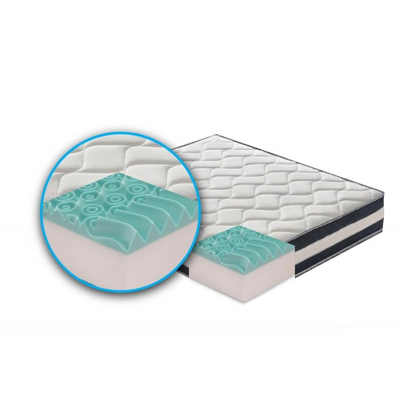 Materasso “Erik” non sfoderabile in memory foam e gel rinfrescante - 140x200