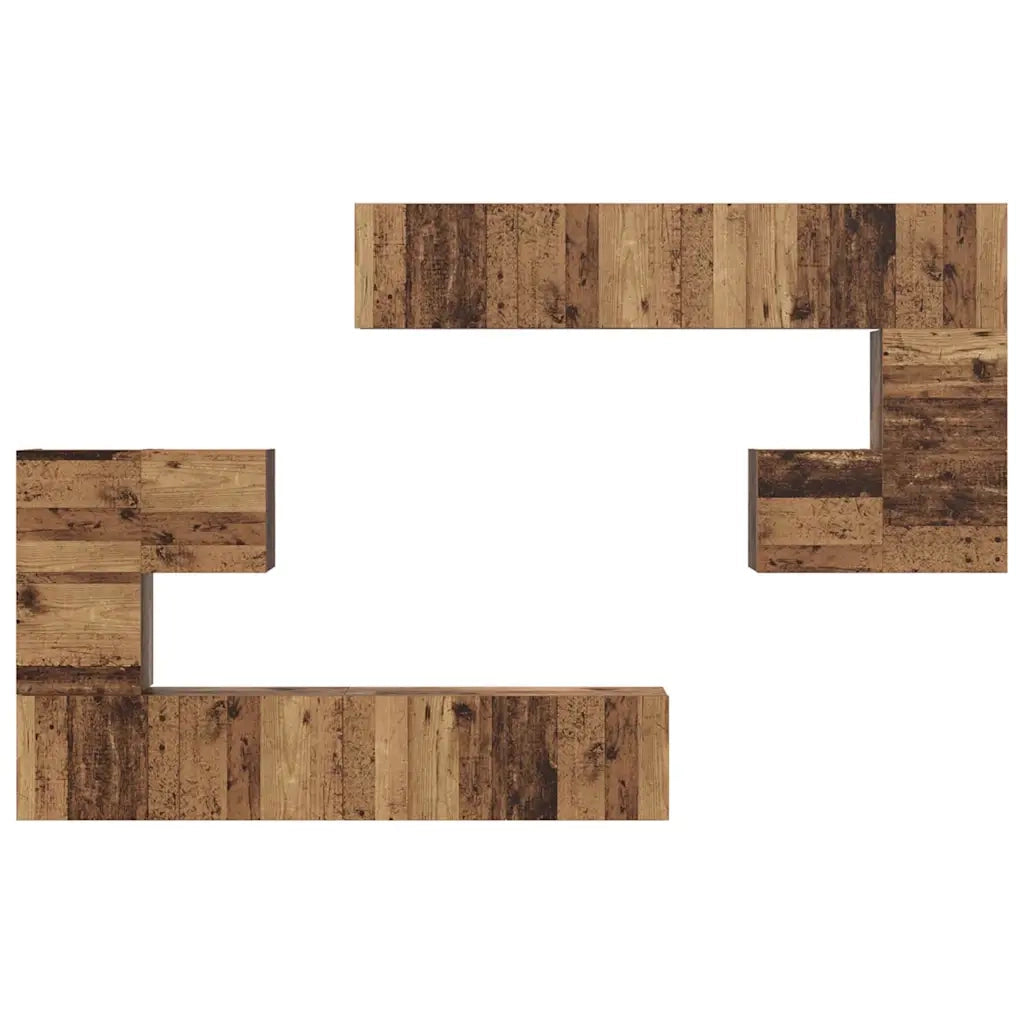Unità TV 4 pcs Legno vecchio Legno multistrato 3393492
