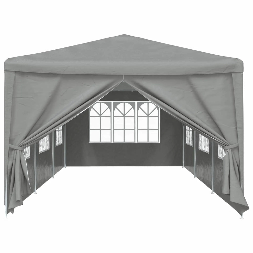 Tenda Party 900 x 300 x 255 cm Grigio Chiaro PE e Acciaio 42033001