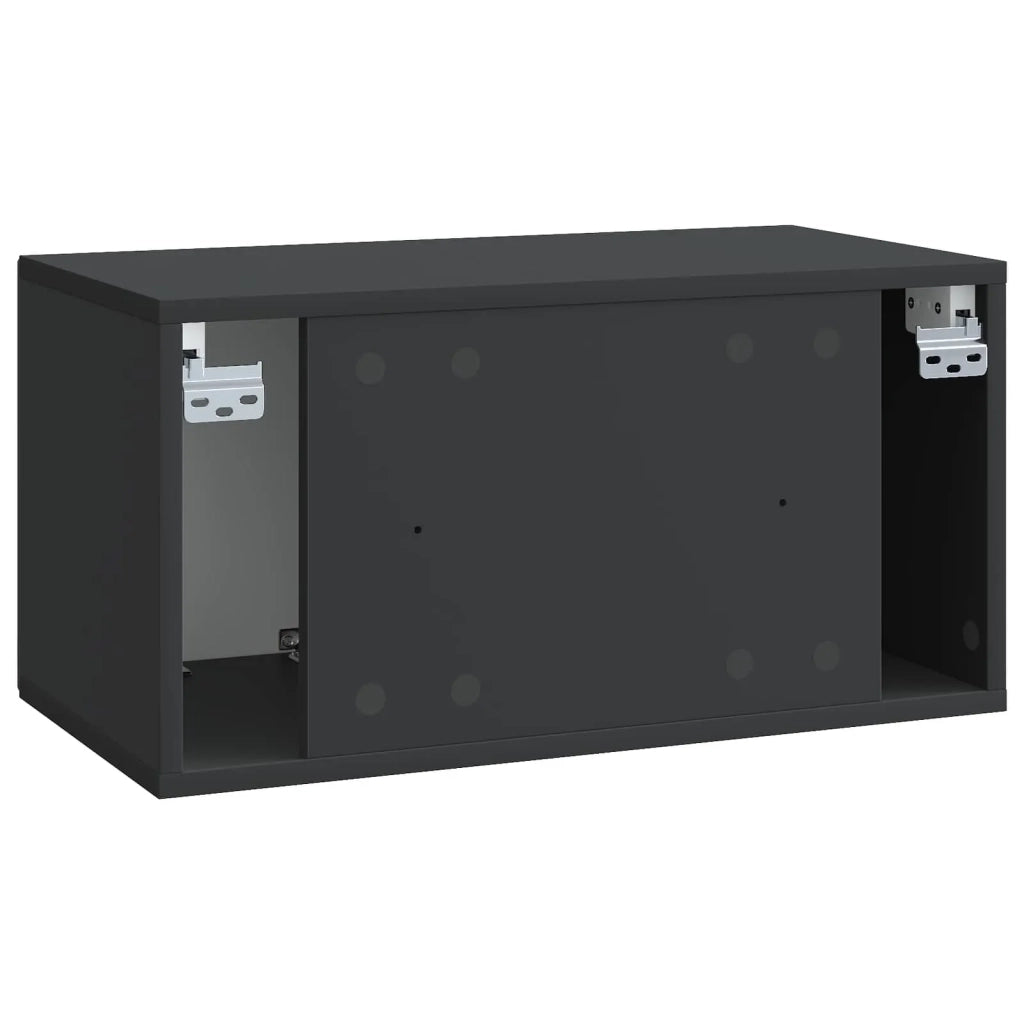 Mobile TV da Muro | Armadietto TV | Mobile Porta TV Nero 59,5 x 31 x 30 cm