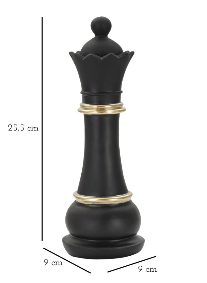 Scultura Regina degli Scacchi Decorativa in Resina - CHESS