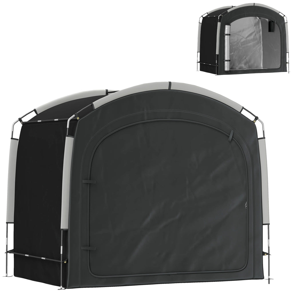 Copertura per Biciclette Portatile ¨C zephmum ¨C Nero 220x150x195 cm