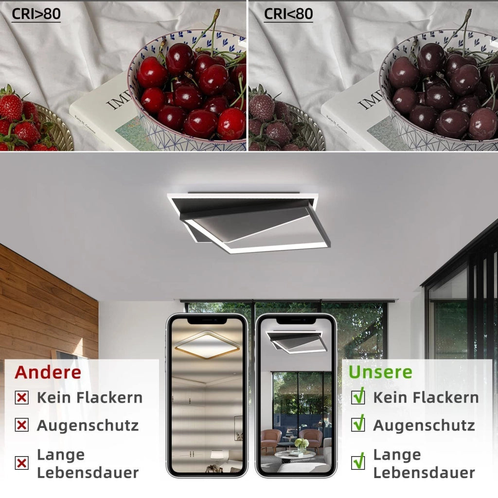 ZMH Lampada da soffitto LED da 40 cm dal design moderno