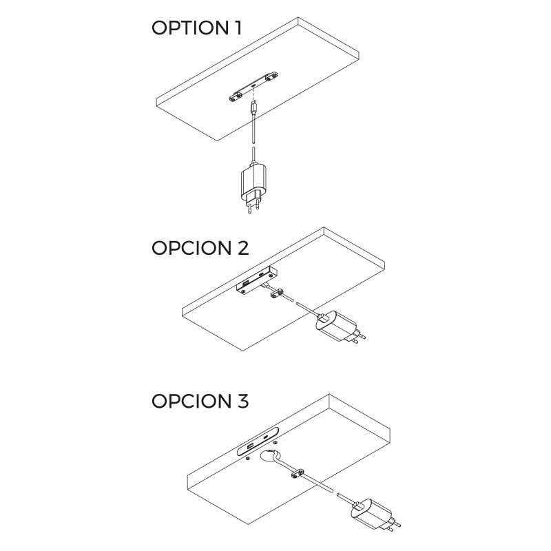 Multiconnettore estraibile Vertikal Push 60, diametro 60 mm, 3 prese Schuko, 1 USB tipo A, 1 USB tipo C, Acciaio e Tec..