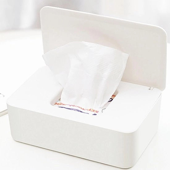 Cassetto di archiviazione per tessuti umidi, Cassetto per tessuti asciutti e umidi, Scatola per asciugamani per bambini, Cassetto di archiviazione per tessuti umidi con coperchio, Per uso domestico e ufficio, Conserva asciugamani freschi