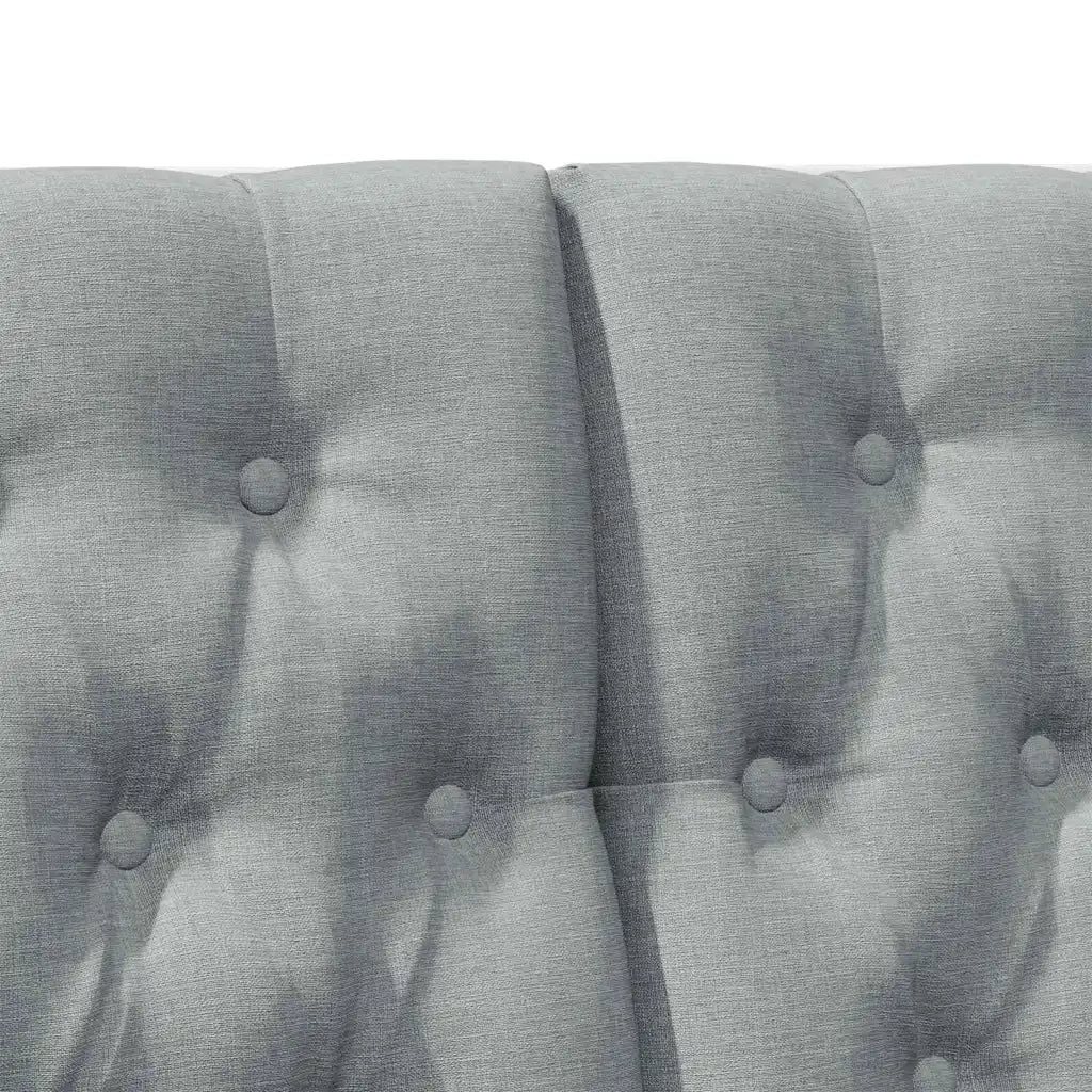 Testiera | Testata imbottita Grigio chiaro 120 cm Pino massello