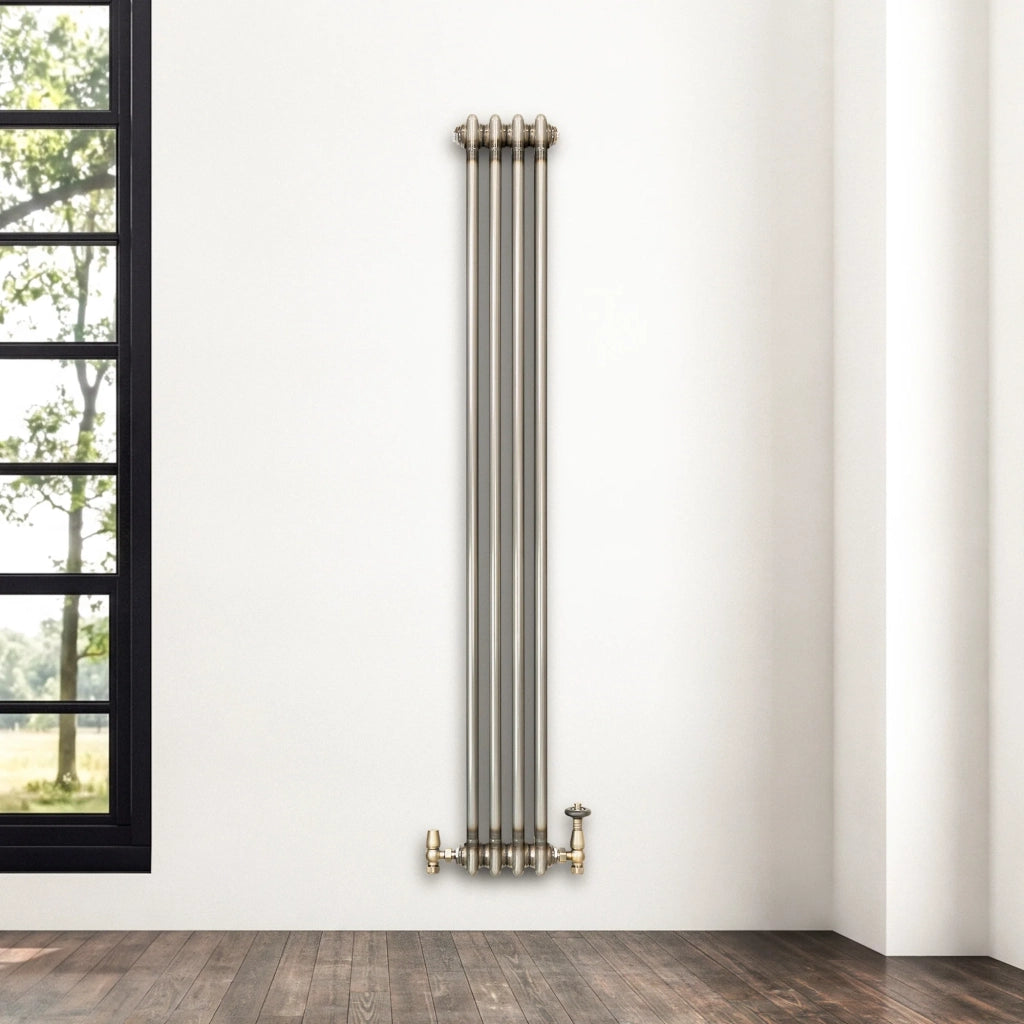 Radiatore 2 Colonne Verticale Metallo Grezzo 1500 x 200 mm TRV