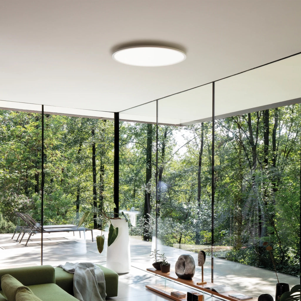 Plafoniera Fly 1 Luce Led Integrato Nera 68W Ip40