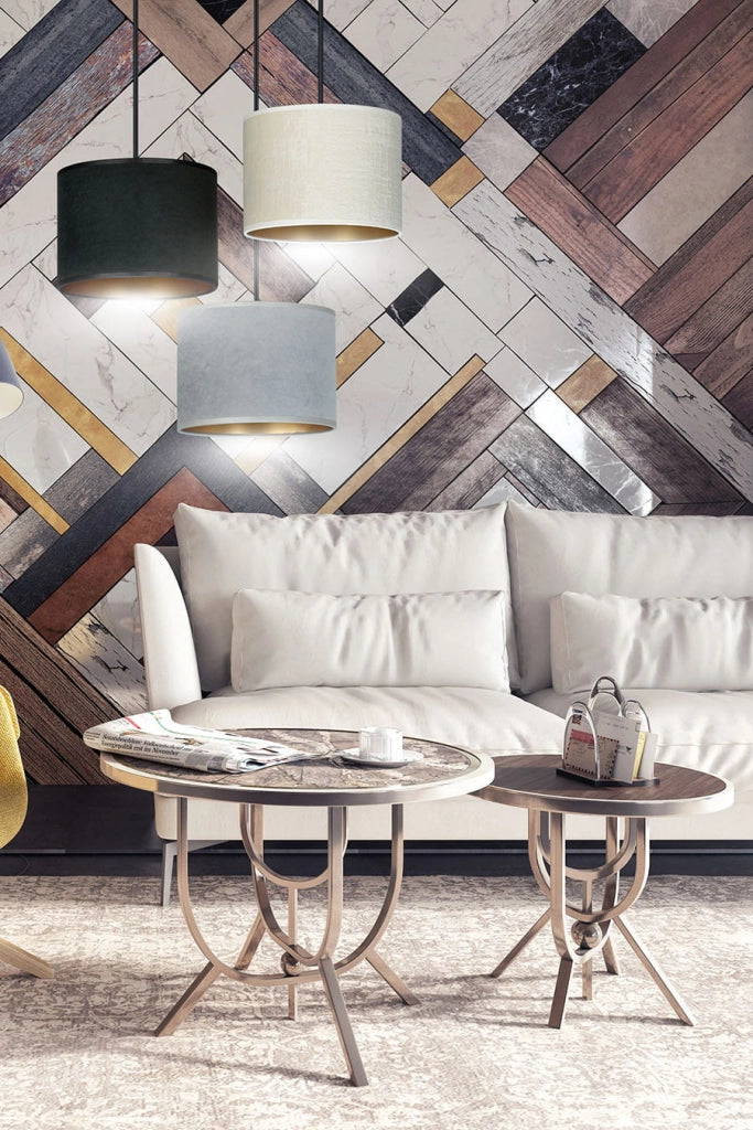 Lampadario Emibig Hilde 3, 3xE27 nero multicolor dimmerabile