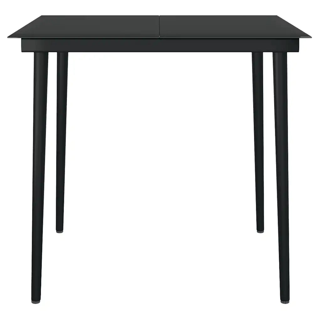 Set da Pranzo da Giardino con Cuscini 5 pz Polyrattan Vetro 3334500