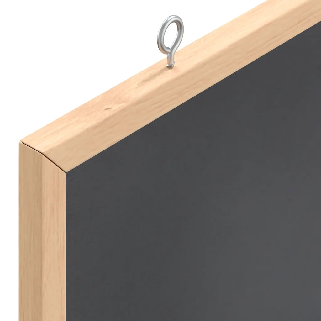 Lavagna con Cornice in Legno Massello di Pino Nero 40x40 cm CFW9890978