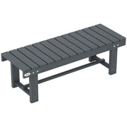 Panchina da Giardino 2 Posti ¨C Xylo ¨C Legno Abete Grigio 110x38x35cm