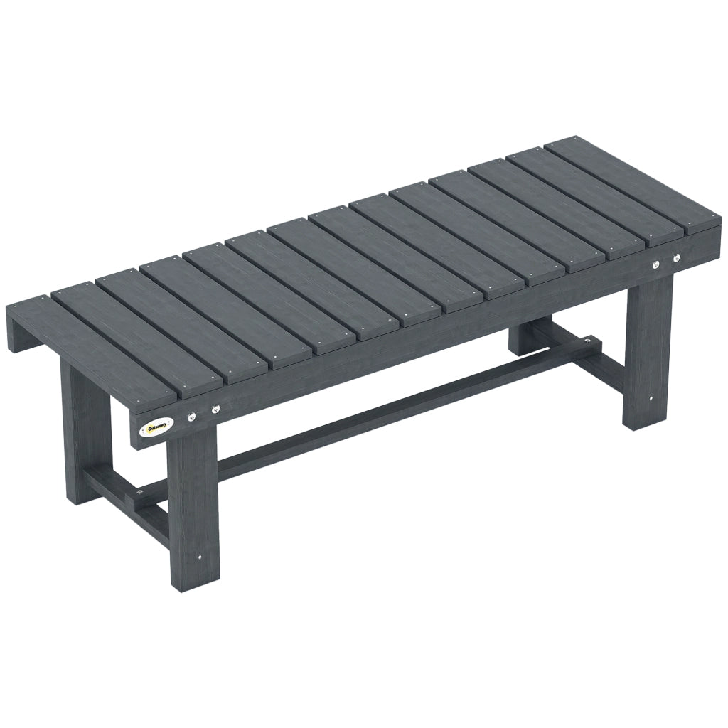 Panchina da Giardino 2 Posti ¨C Xylo ¨C Legno Abete Grigio 110x38x35cm