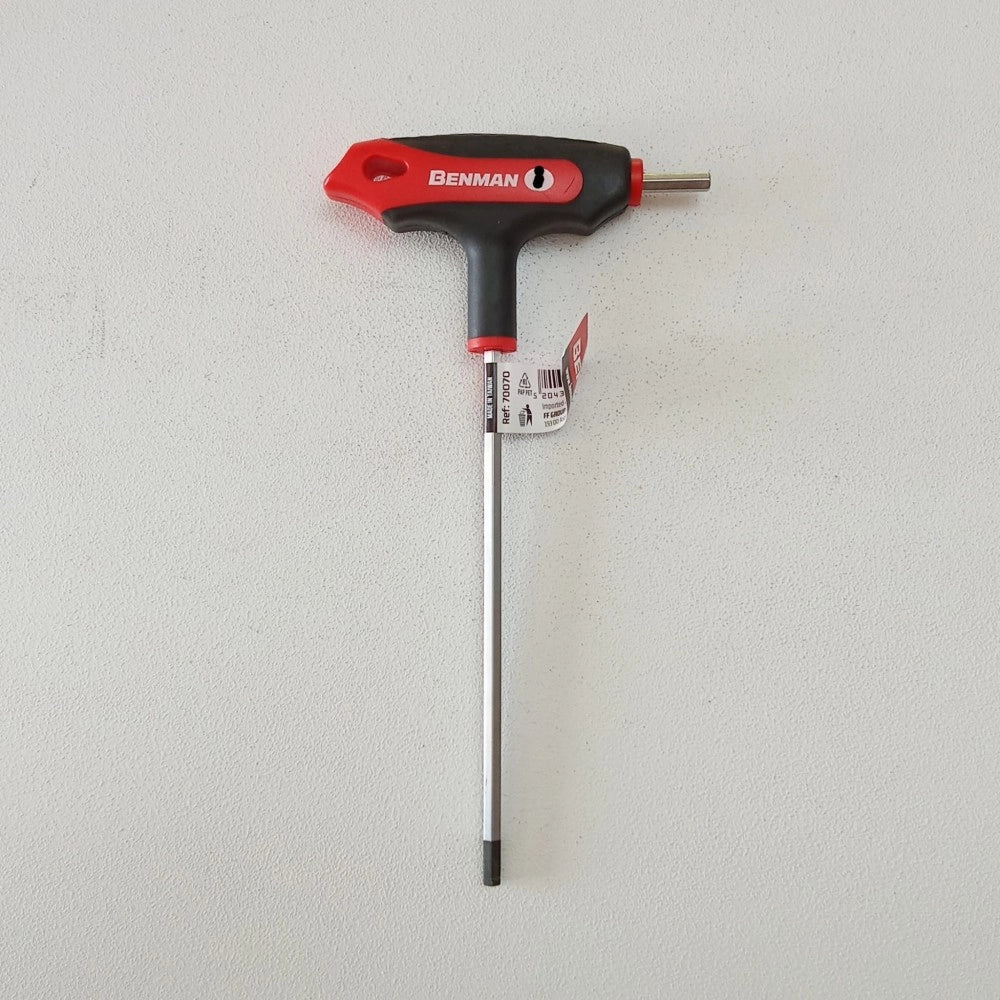 Benman turball 2,5mm chiave a t maschio esagonale con impugnatura bimateriale
