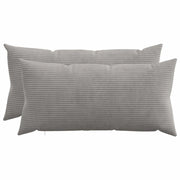 Federa 2 pcs HEERLEN Grigio Chiaro 40 x 70 cm corduroy 909531