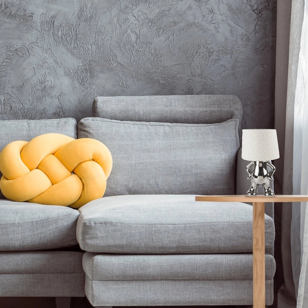 Lampada da tavolo Rabalux Smurfy ceramica cromo E14