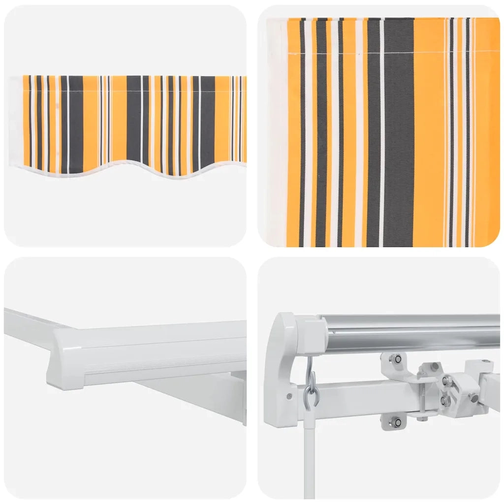 vidaXL Tenda Retrattile Multicolore 300 x 200 cm