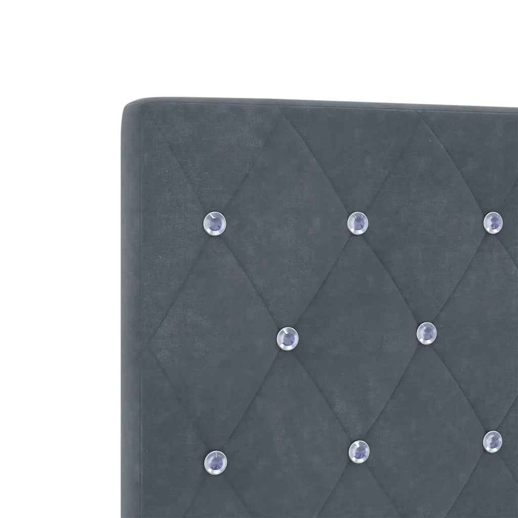 Testiera | Testata LED con strisce LED Grigio scuro 80 cm Velluto
