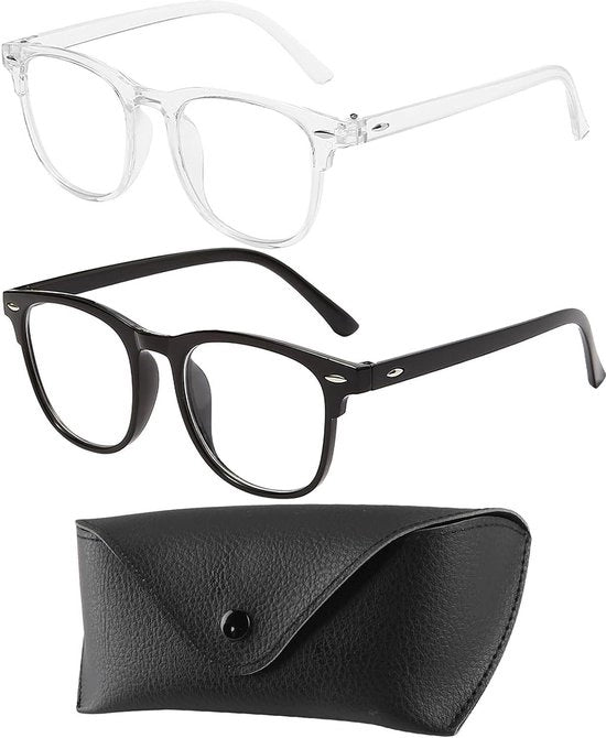Filtro blu notturno occhiali unisex - protezione avanzata lenti anti riflessi - blu luce nero bianco - Unico modello.