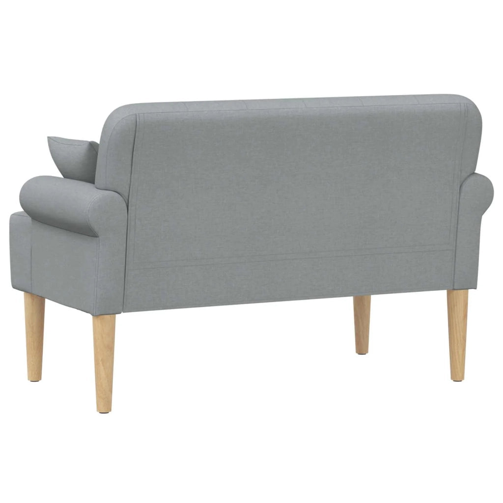Loveseat con bottoni imbottiti Grigio Chiaro 120 x 65 x 79 cm 42041809
