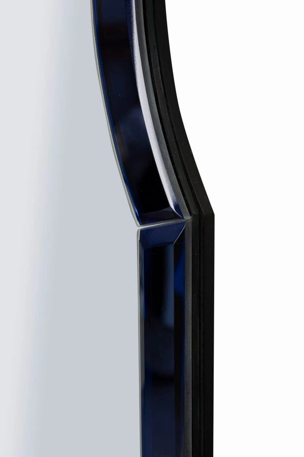 Specchio Da Muro Tangeri Blu Cm 47X1X80 Elegante Design