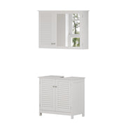 Vicco Set di mobili da bagno Bianco 2 parti