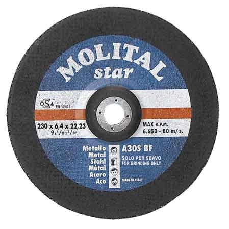 DISCO DA SBAVO PER FERRO MOLITAL Ø 115x6,0 mm - MOLITAL