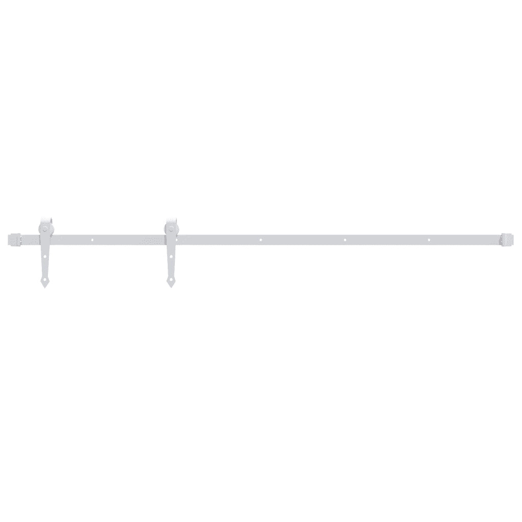 Kit Accessori per Porta Scorrevole 183 cm in Acciaio Bianco 151709
