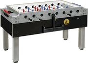 Calciobalilla Garlando linea Bar mod. Olympic Silver con gettoniera e aste rientranti