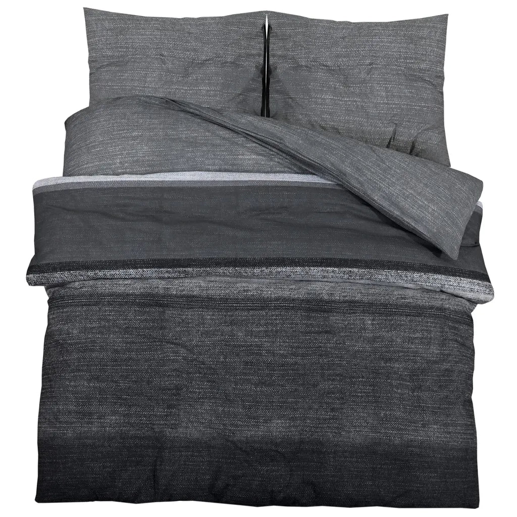 Set Copripiumino Grigio Scuro 200x200 cm in Cotone 136478