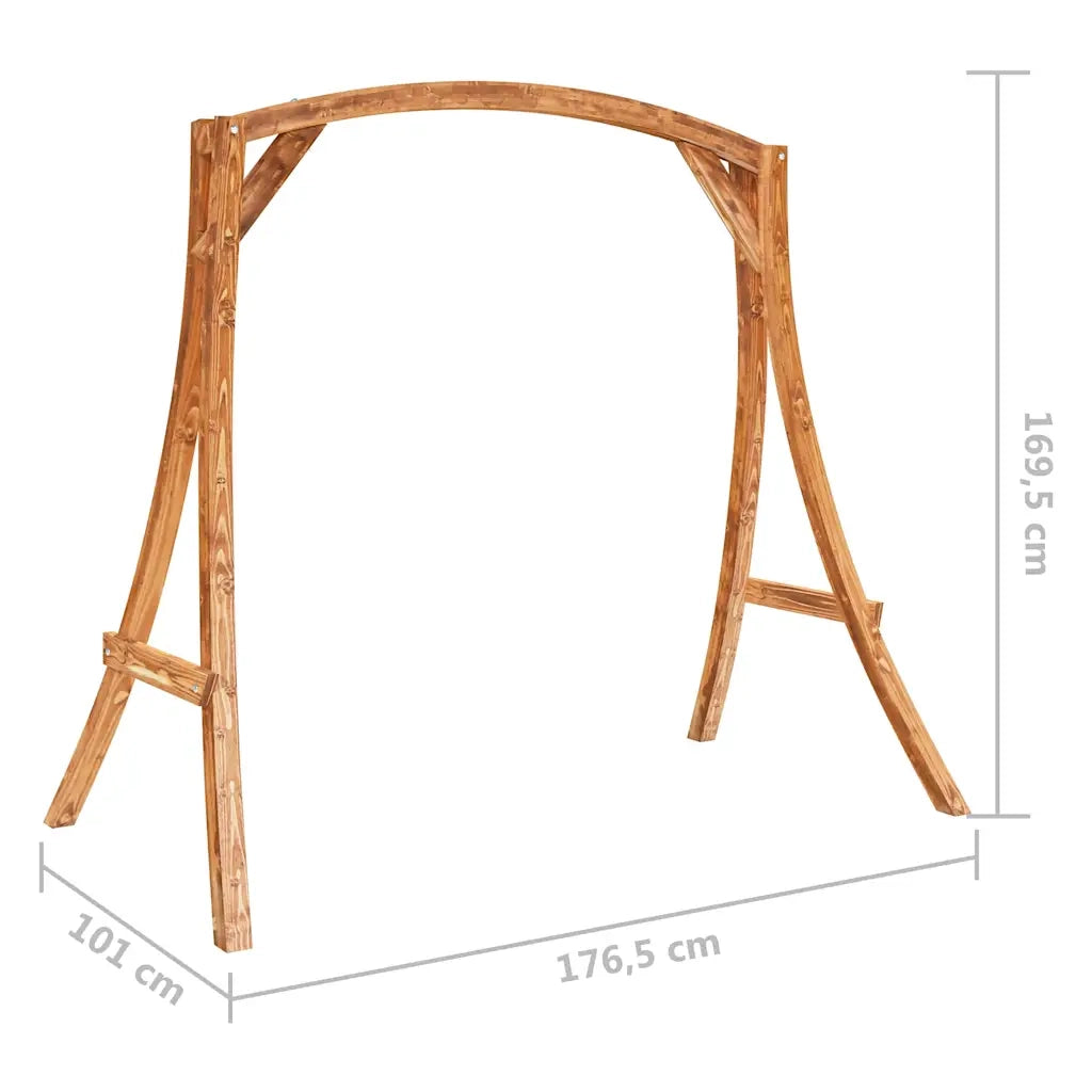 Altalena in Legno Ricurvo con Finitura in Teak 313934