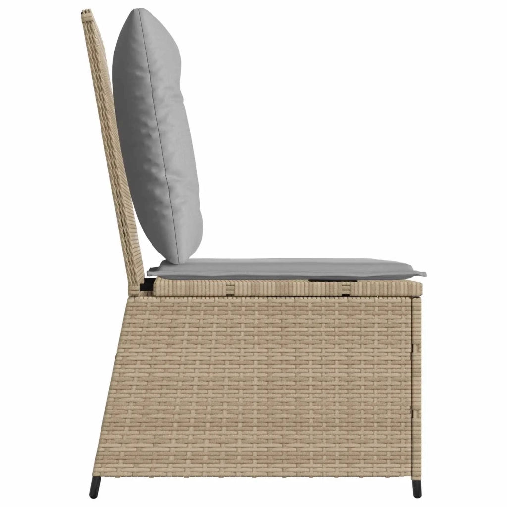 Divano da giardino con cuscino Beige e grigio polyrattan 3394479