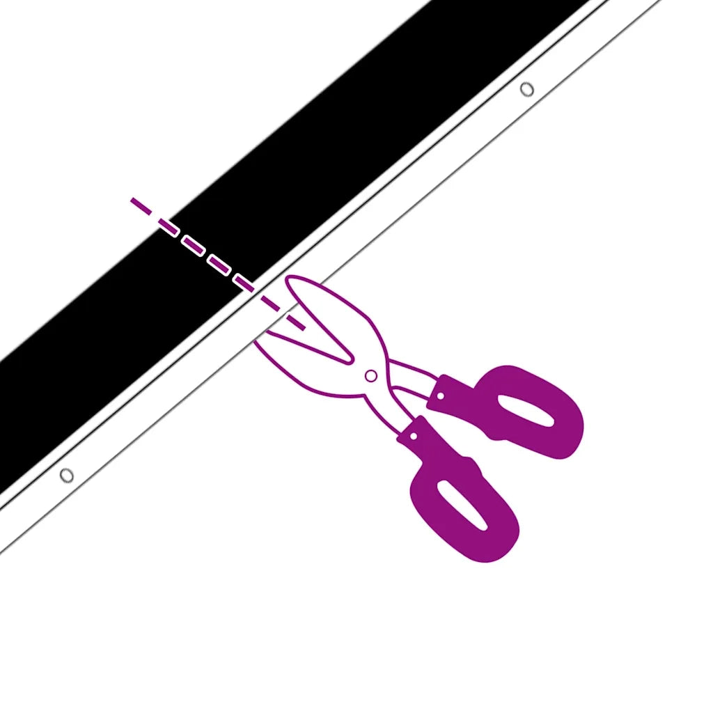 Spazzole per porte a vite 2 pz Nero 100 cm Lega di alluminio CFW6545490