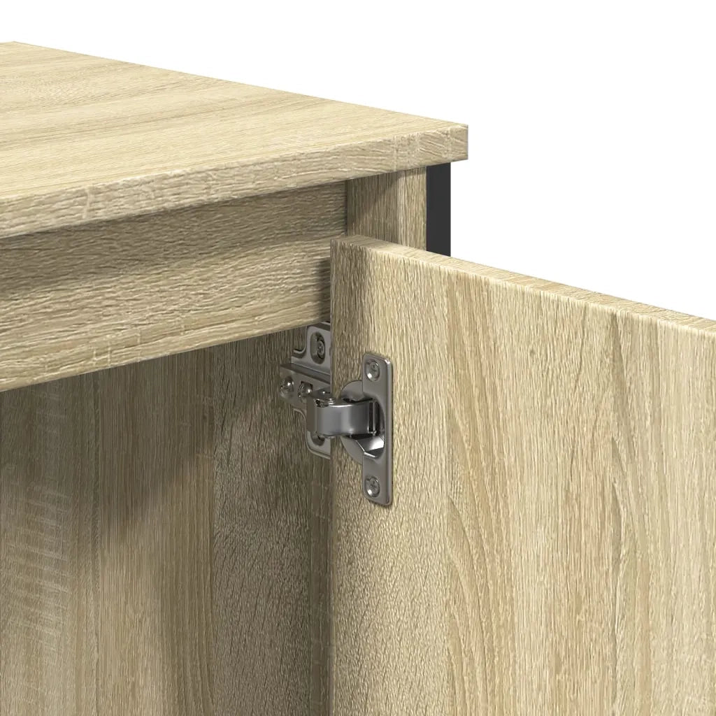 Mobile Lavabo Bagno-Armadietto da bagno Rovere Sonoma 60x35x60 cm in Truciolato