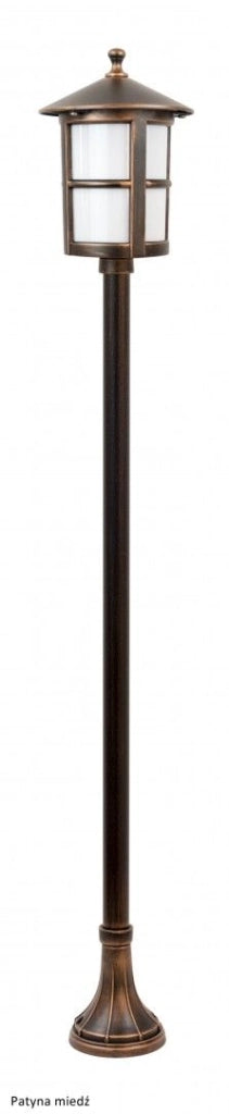 Lampione da giardino SU-MA Cordoba 151cm E27 nero IP23