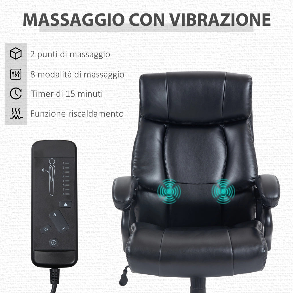 Poltrona Massaggiante Riscaldata ¨C Zephmum ¨C Nera