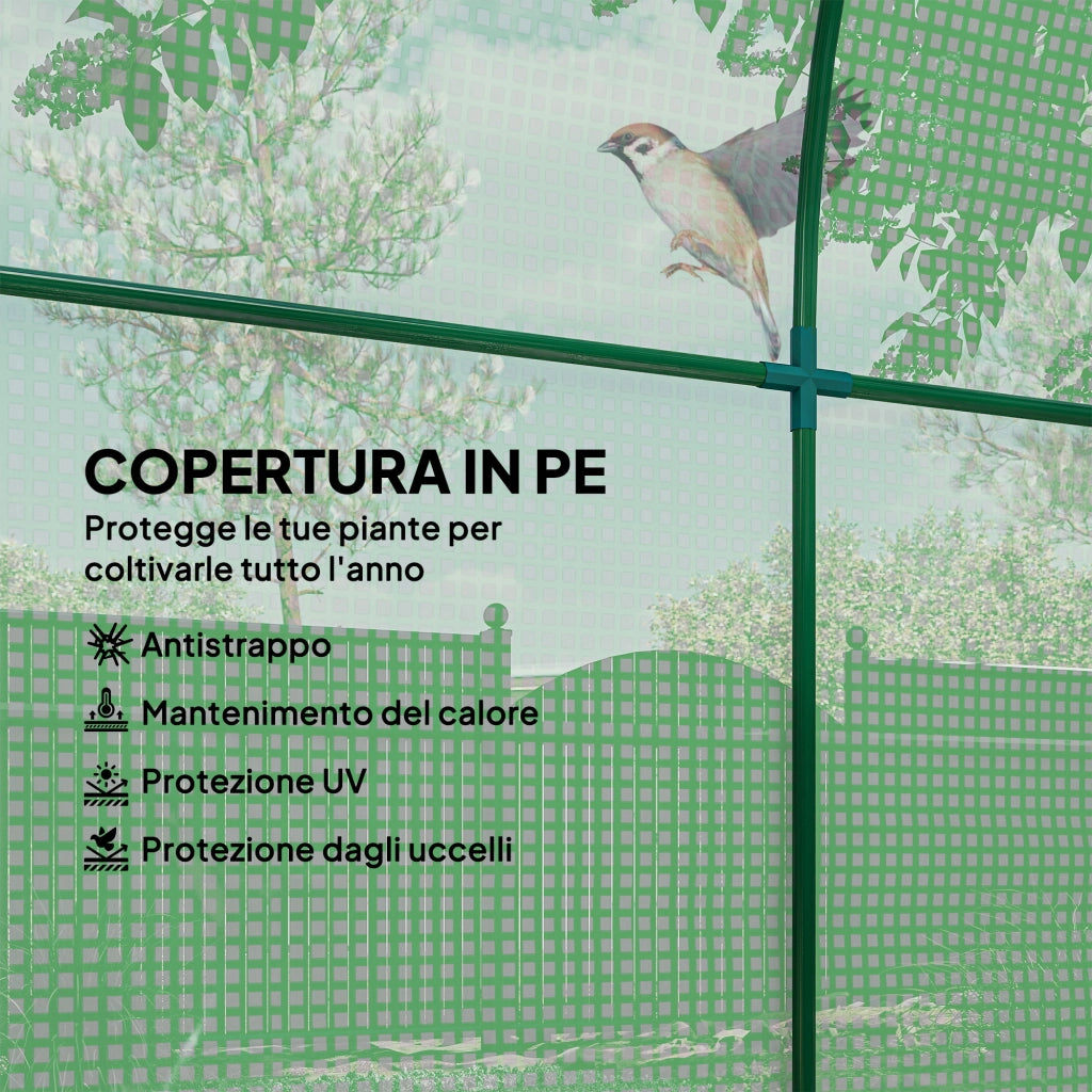 Serra da Giardino ¨C zephmum ¨C 180x180x200cm, Verde, PE