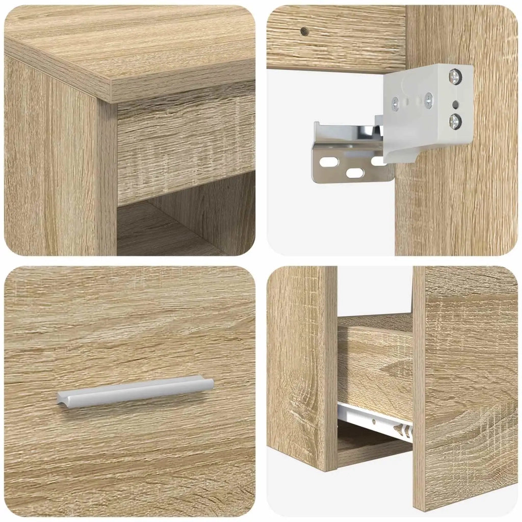 Set di Armadi da Bagno 3 pz Rovere Sonoma 49,5 x 41 x 63 cm 3405821