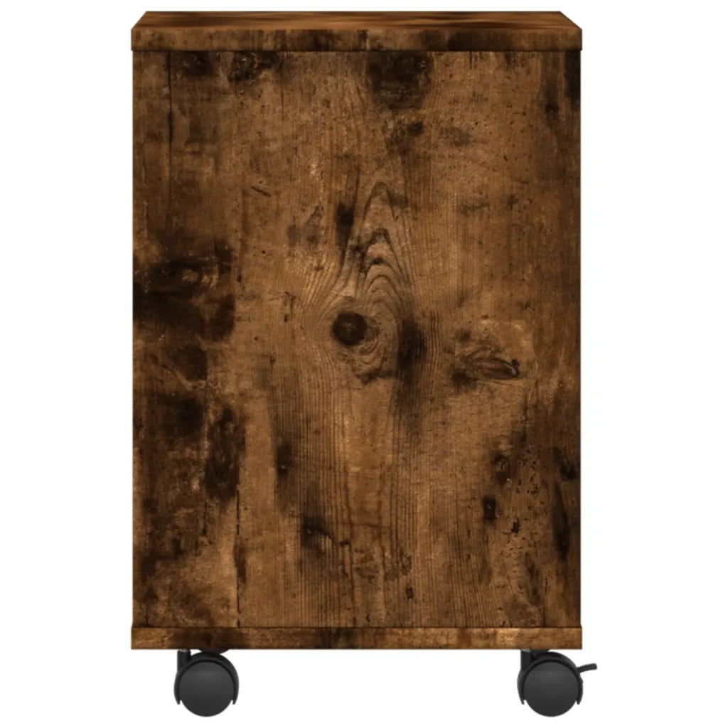 Supporto per Stampante con Ruote Rovere Fumo 41x32x48 cm 840622