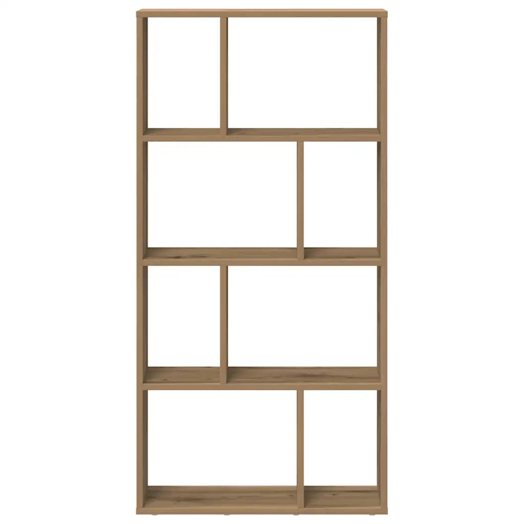 Libreria-Scaffale per Libri-Mobile di Stoccaggio Rovere Artigianale 60x20x120 cm in Truciolato