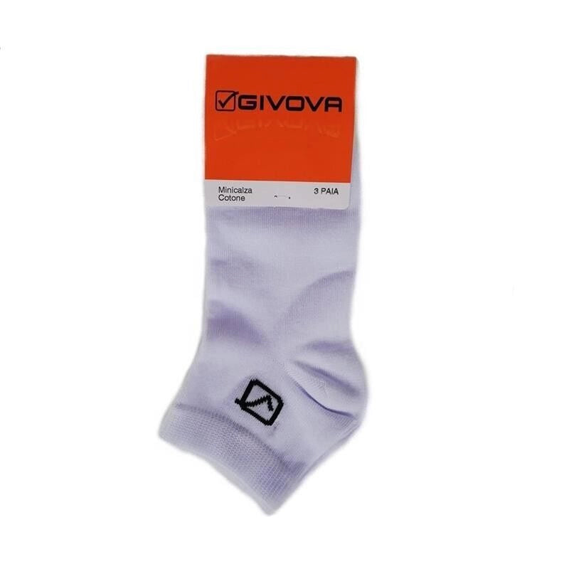 GIVOVA MINI CALZA TAGLIA 39/42 DA UOMO MAGLIA JERSEY IN COTONE PACK DA 3 PZ BIANCO