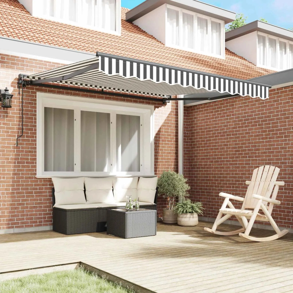 Struttura della tenda-Telaio per tenda da sole Antracite e Bianco 300 x 250 cm 580237
