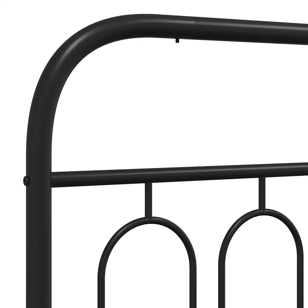 Testiera | Testata di Ricambio in Metallo Nero 90 cm