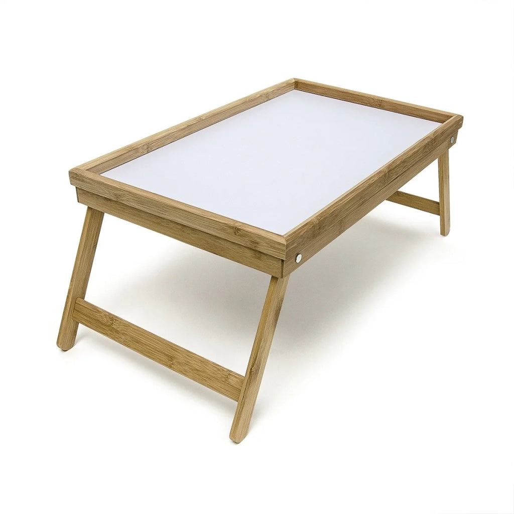 Vassoio da letto piccolo tavolo da colazione in bambù 52 cm 4313031