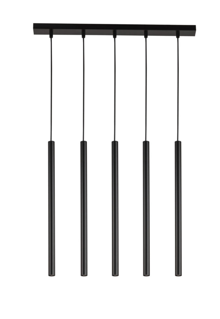 Lampada a sospensione nera Sopel 5 luci G9 Sigma Lighting