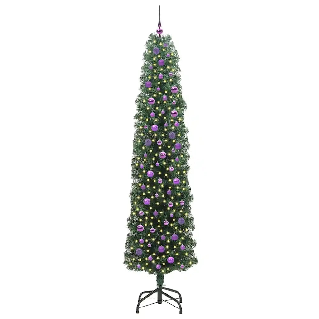 Albero di Natale artificiale con 300 LED Verde 240 cm 3394975